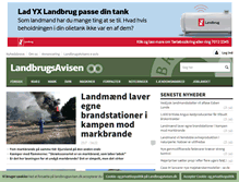 Tablet Screenshot of landbrugsavisen.dk